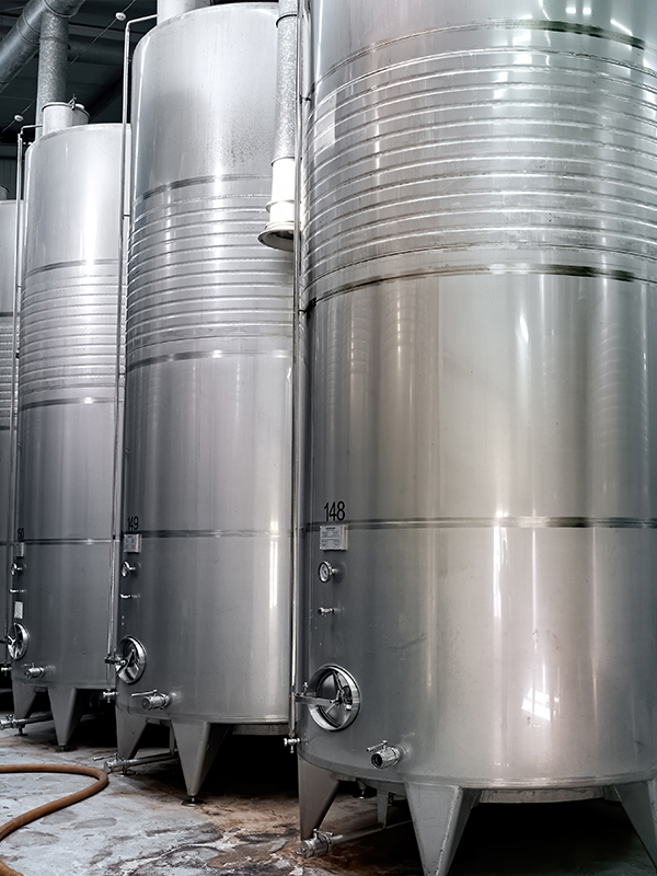 Stainless steel tanks
